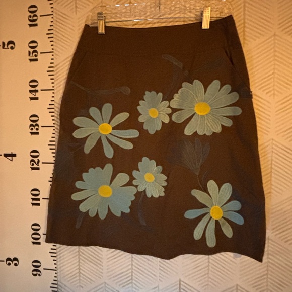 Boden size 10 are brown floral skirt - Picture 5 of 7